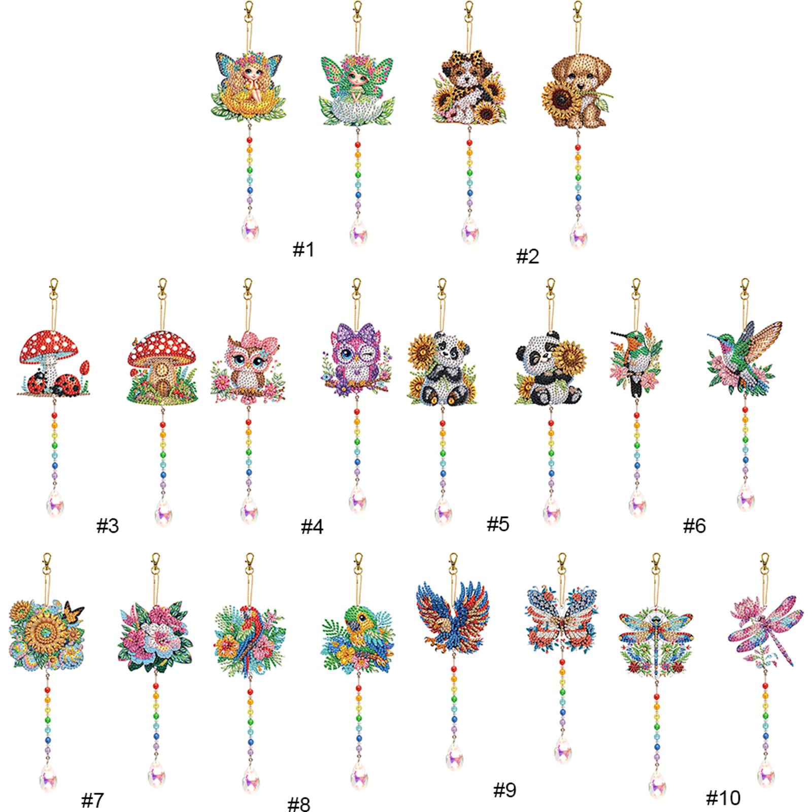 Resin Art Hanging - 2Pcs Diamond Wind Chimes Kit Art