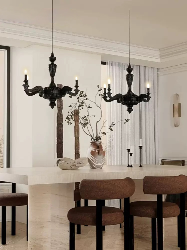 Resin Art Hanging - Modern Broken Art Design Chandelier Gothic