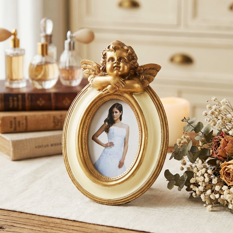 Resin Art For Photo Frame - Retro Picture Frame,Mini Antique Ornate Photo
