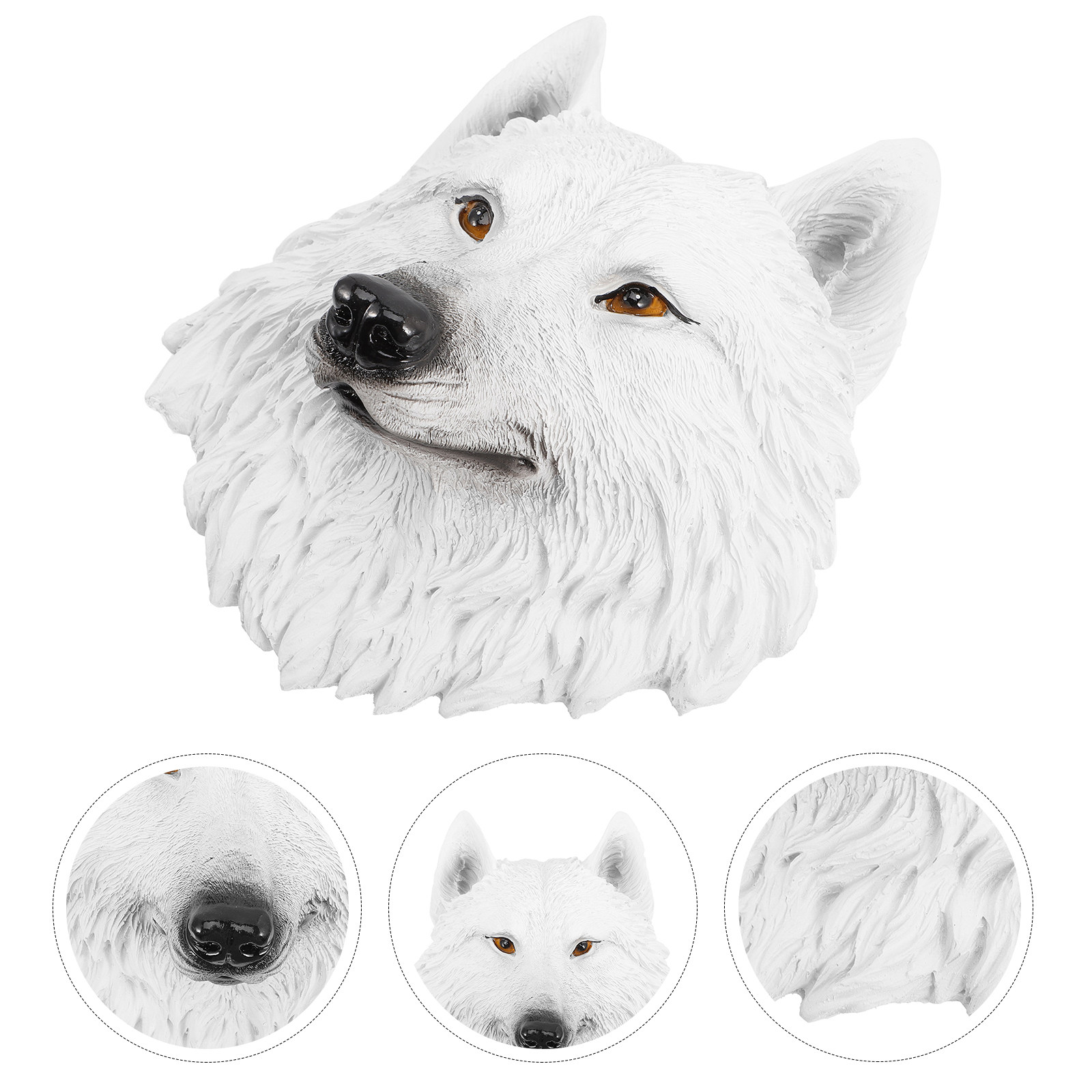 Animal Wall Art Decor Wolf Hea - Resin Art Hanging avaliação e preço