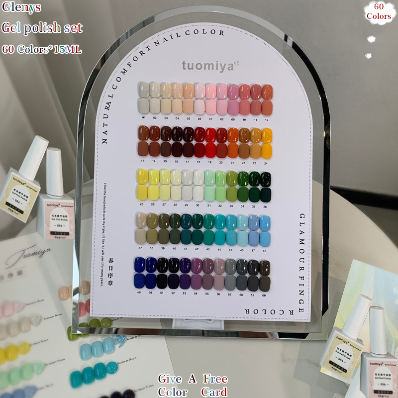 Glenys 60 color nail polish ge - Resin Art Learning avaliação e preço