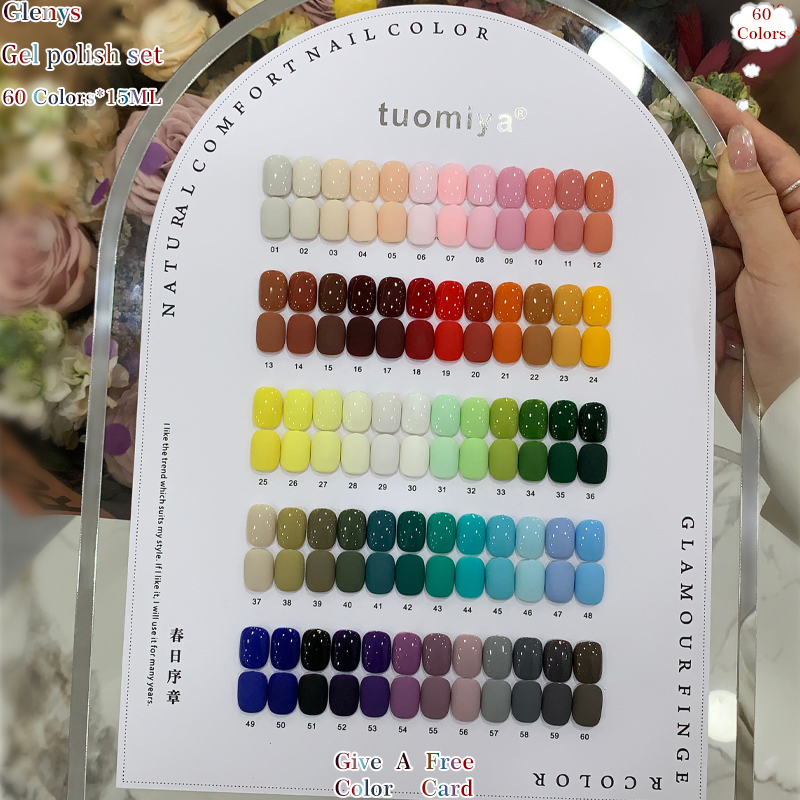 Glenys 60 color nail polish ge - Resin Art Learning avaliação e preço