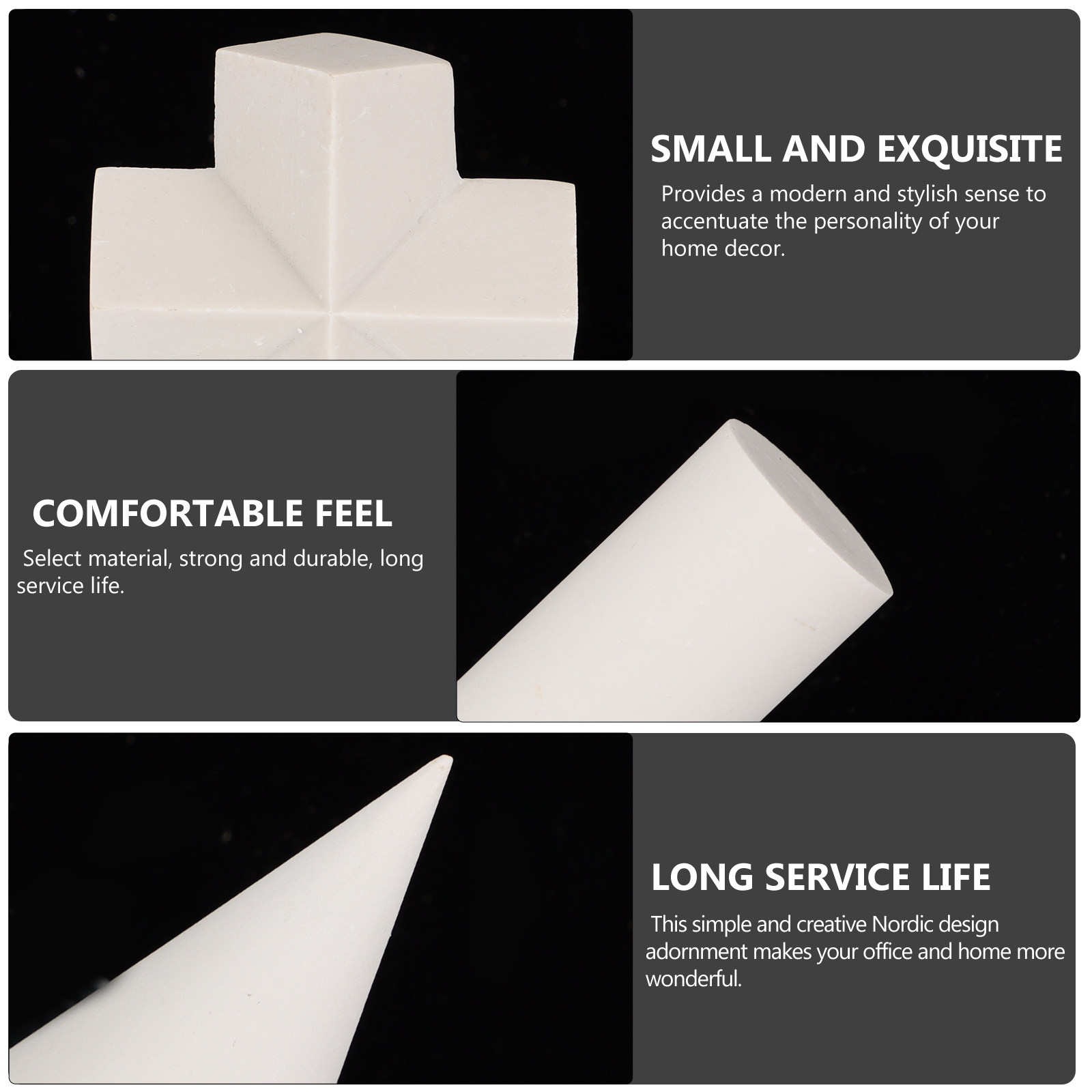10Pcs Resin Geometrical Sculpt - Resin Art Learning avaliação e preço
