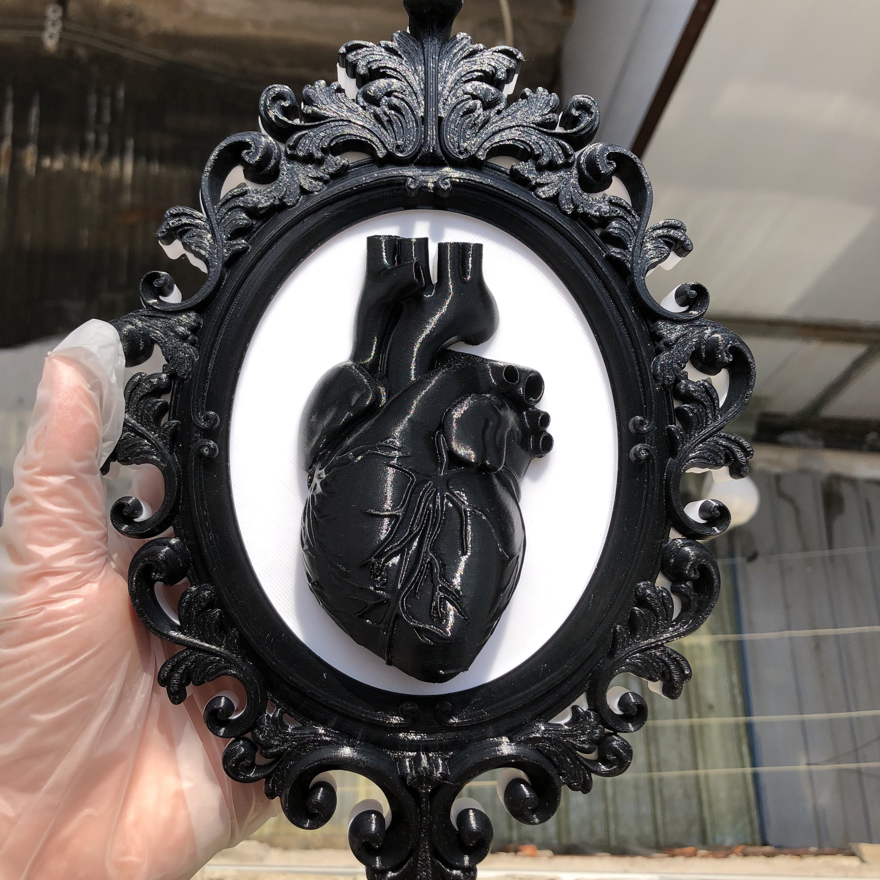 Heart Photo Frame Wall Art Dec - Resin Art For Photo Frame avaliação e preço