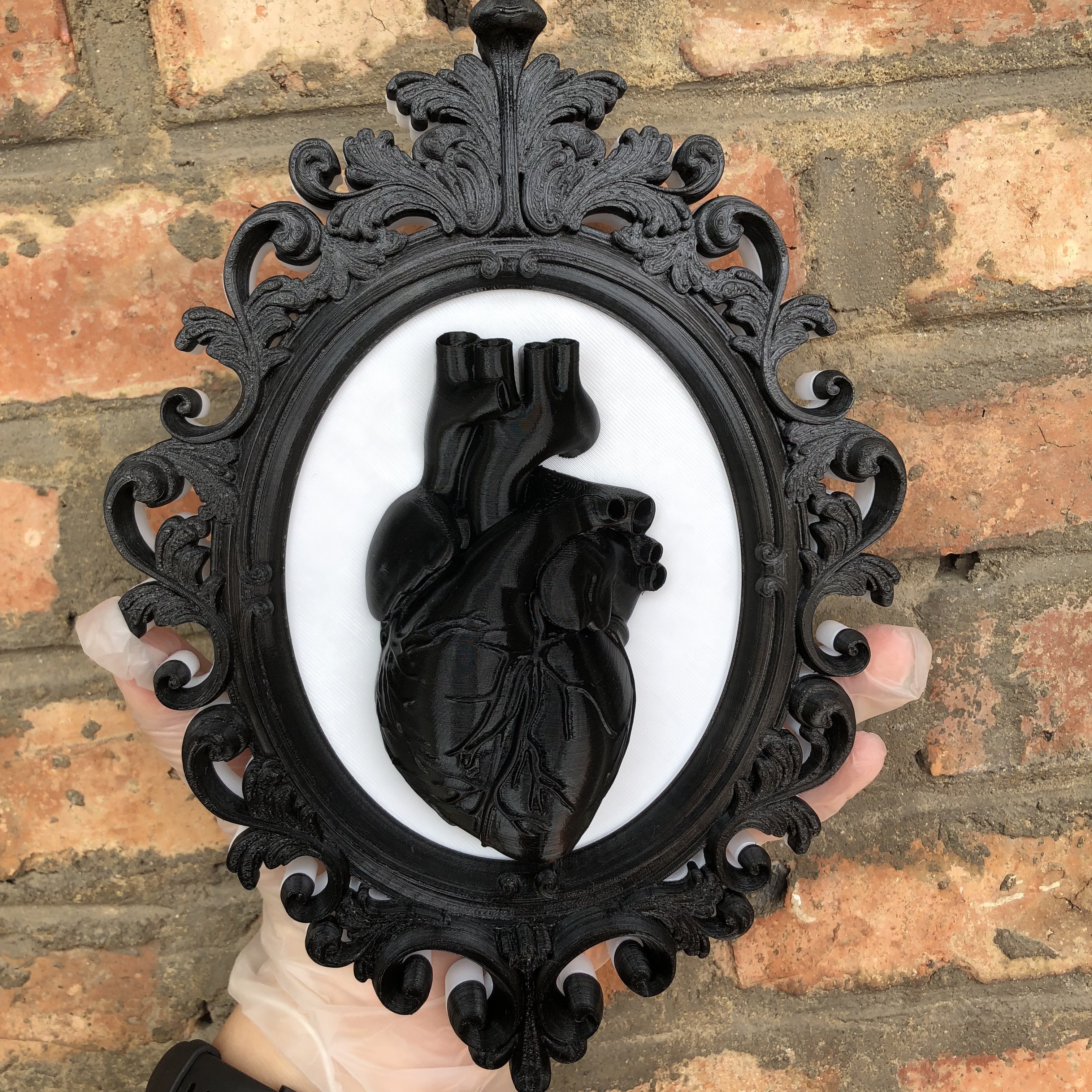 Heart Photo Frame Wall Art Dec - Resin Art For Photo Frame avaliação e preço