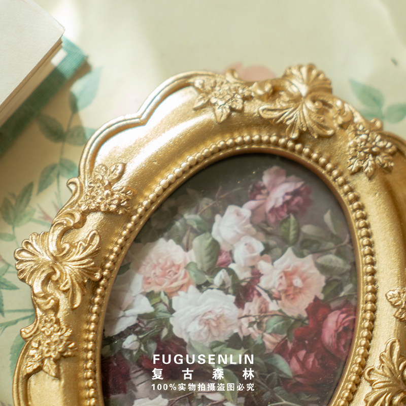 Retro European relief round re - Resin Art For Photo Frame avaliação e preço