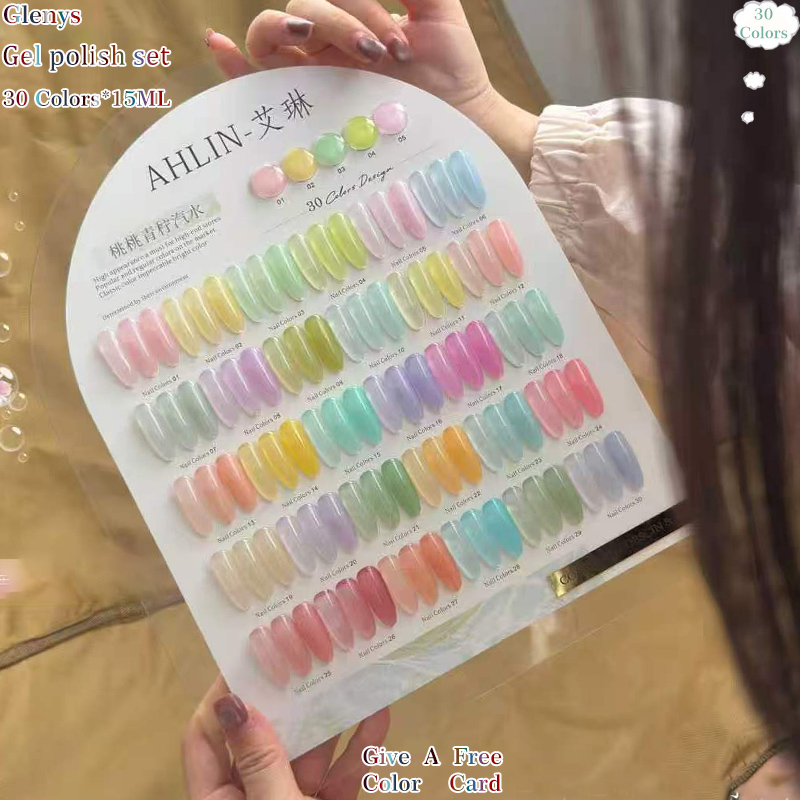 Glenys 30 color nail polish gl - Resin Art Learning avaliação e preço