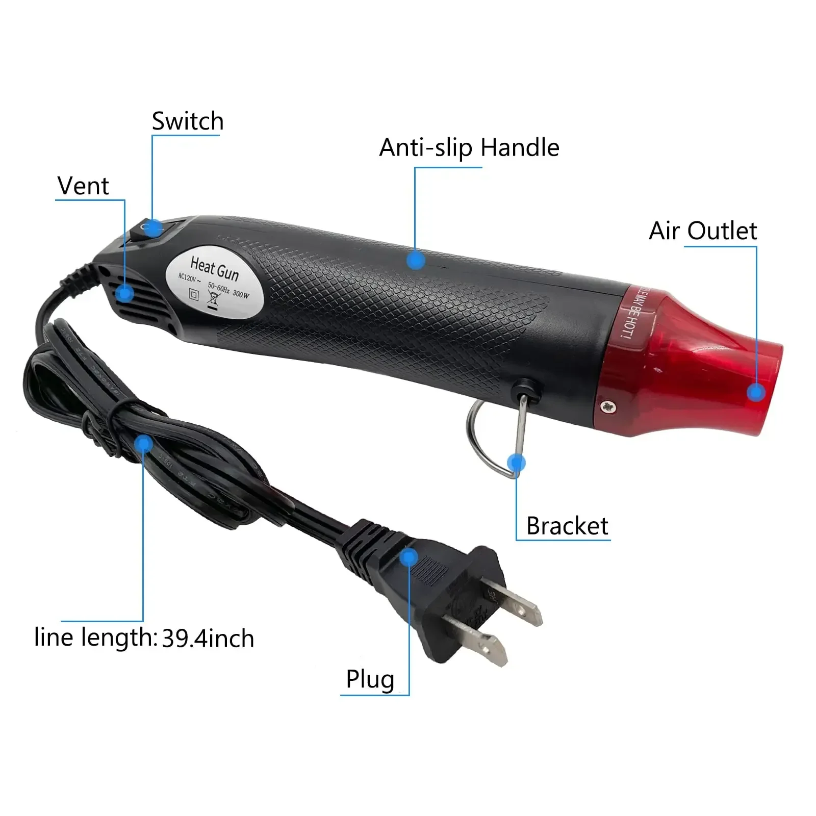 Mini Hot Air Heat Gun for DIY  - Resin Art Heat Gun avaliação e preço