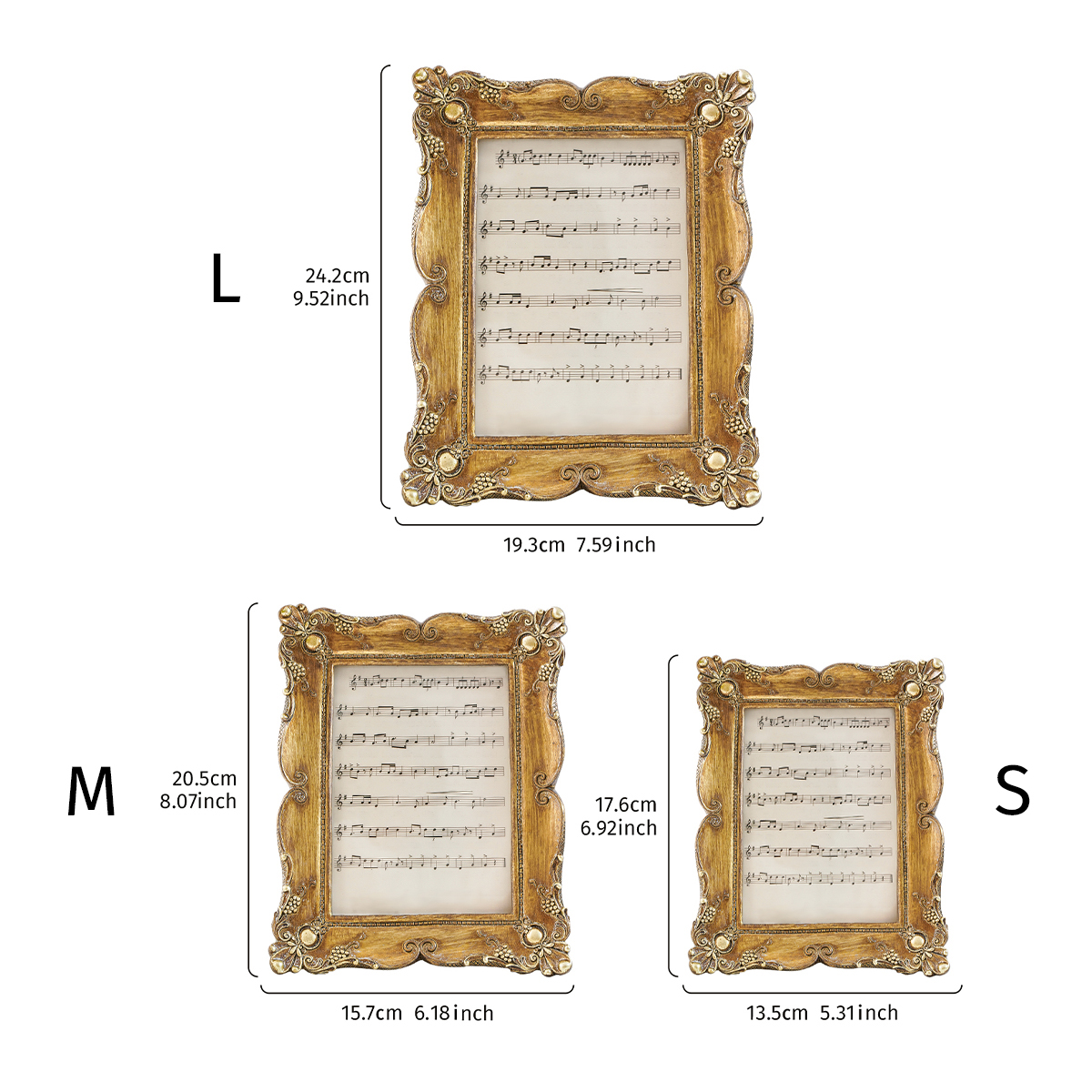 Vintage Gold Lace Photo Frame  - Resin Art For Photo Frame avaliação e preço
