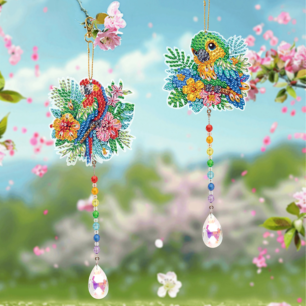 2Pcs Diamond Wind Chimes Kit A - Resin Art Hanging avaliação e preço