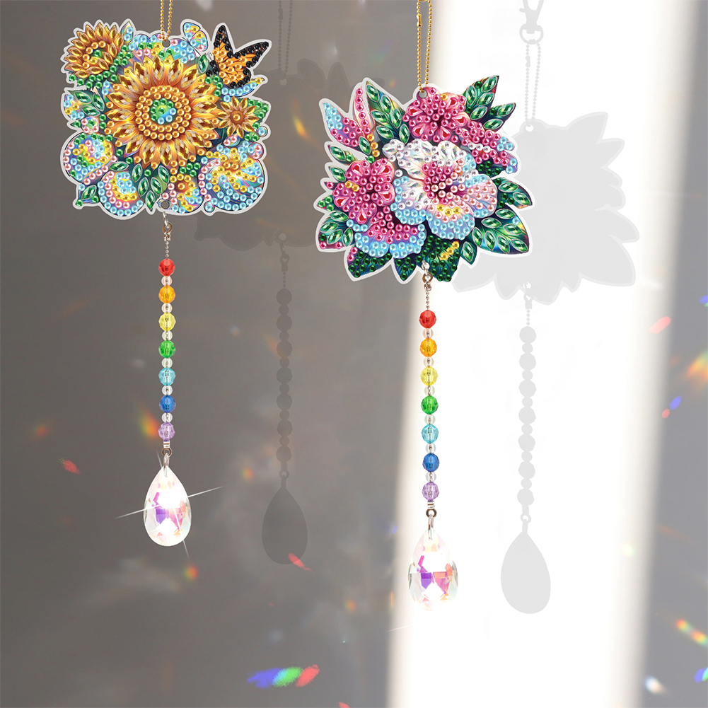 2Pcs Diamond Wind Chimes Kit A - Resin Art Hanging avaliação e preço