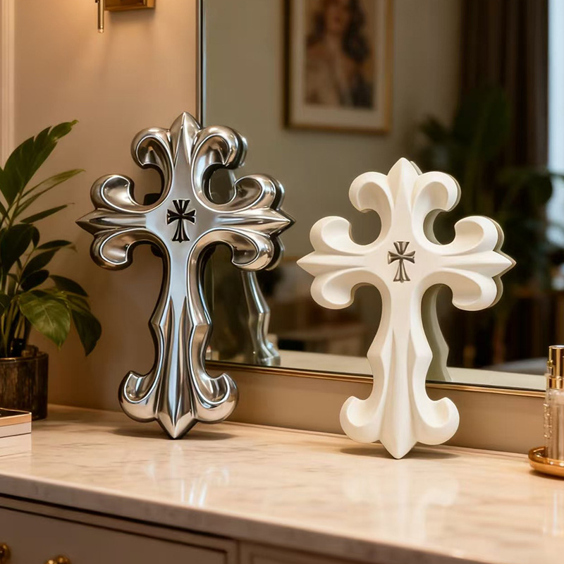 Retro Cross Wall Decor Gothic  - Resin Art Hanging avaliação e preço
