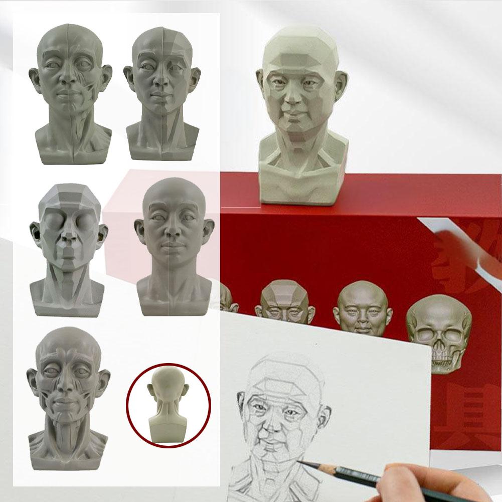 Art Plaster Portrait Teaching  - Resin Art Learning avaliação e preço