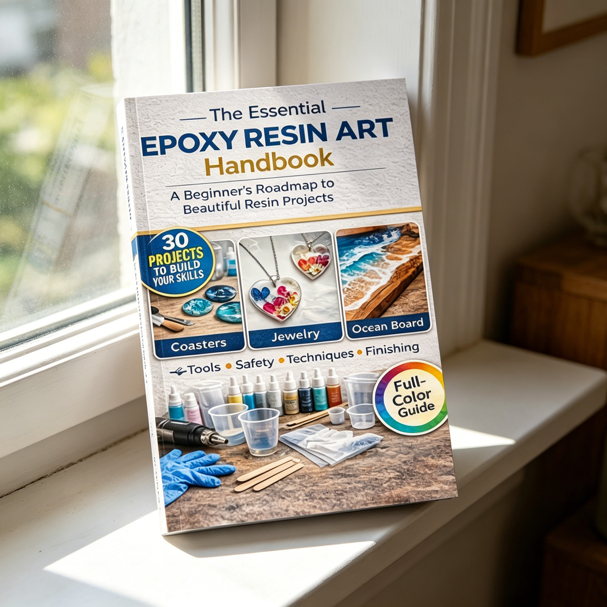 Epoxy Resin Art Book Guide for - Resin Art Learning avaliação e preço