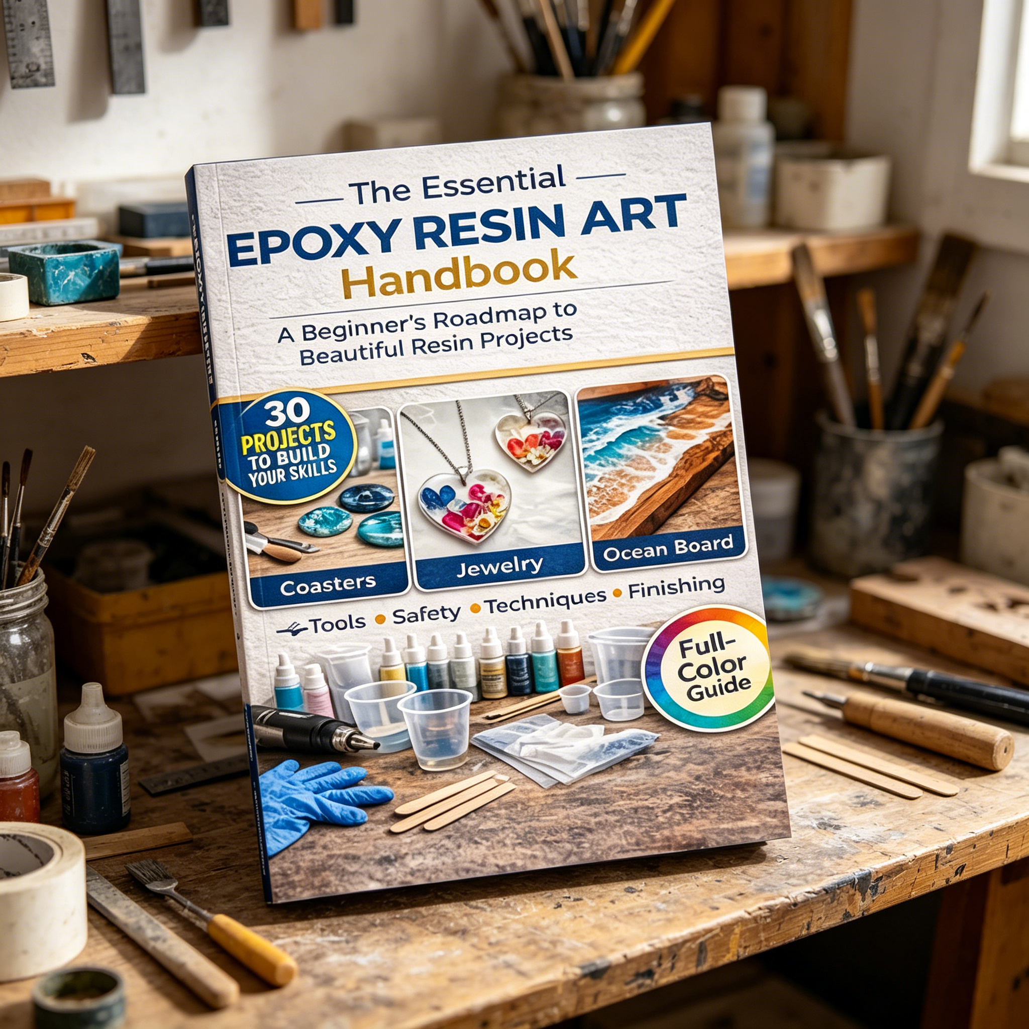 Epoxy Resin Art Book Guide for - Resin Art Learning avaliação e preço