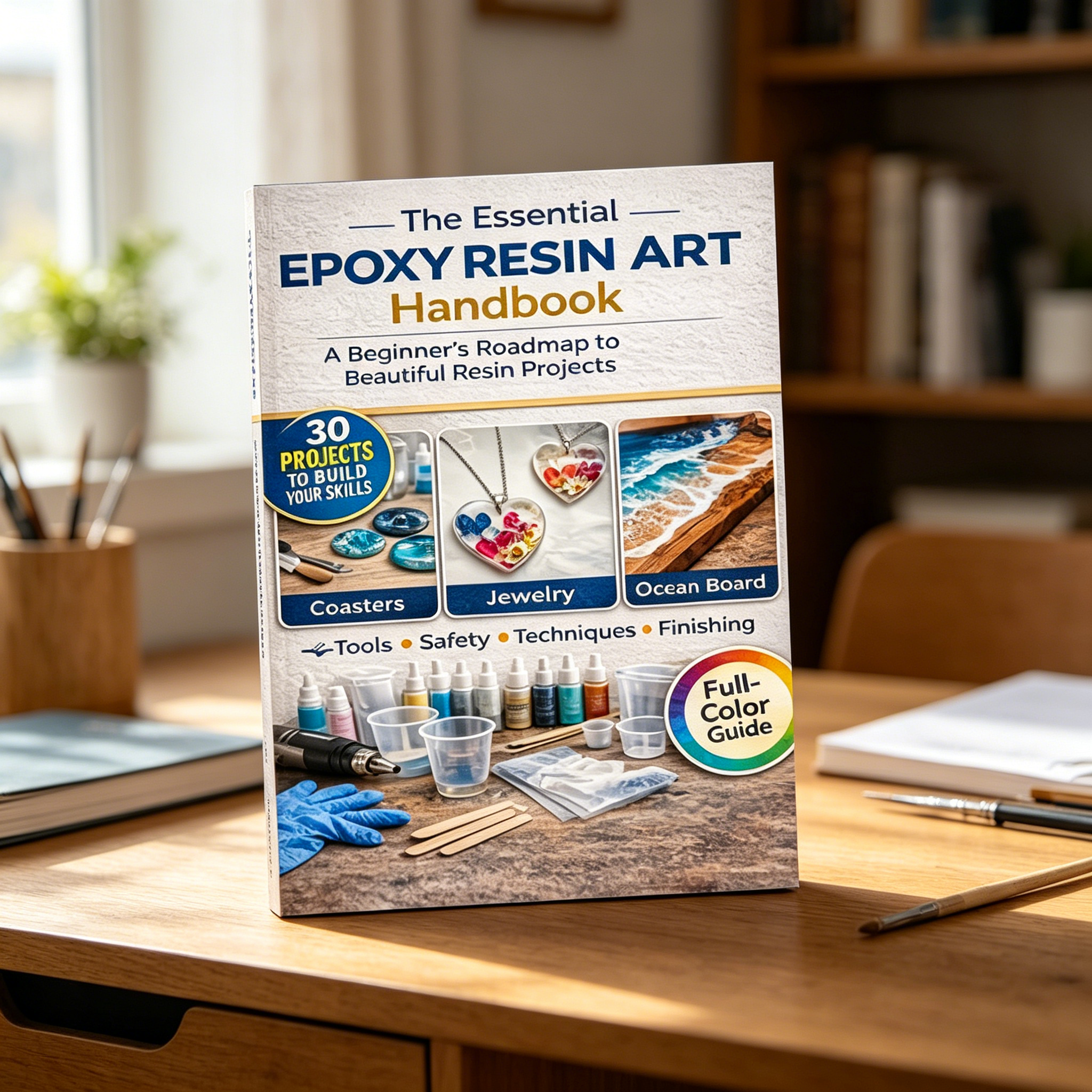 Epoxy Resin Art Book Guide for - Resin Art Learning avaliação e preço