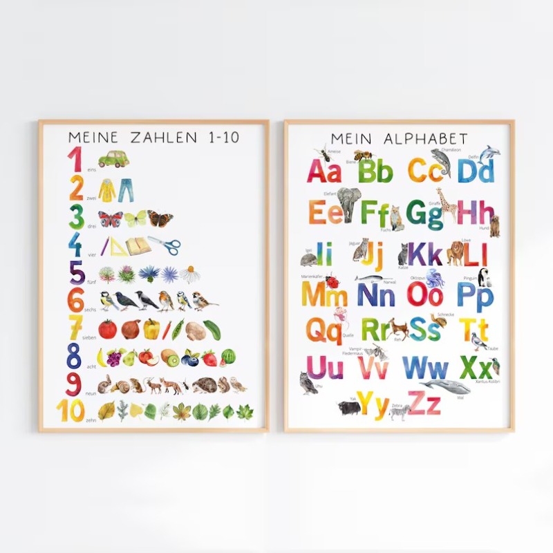 2026 Number ABC Children Poste - Resin Art Learning avaliação e preço