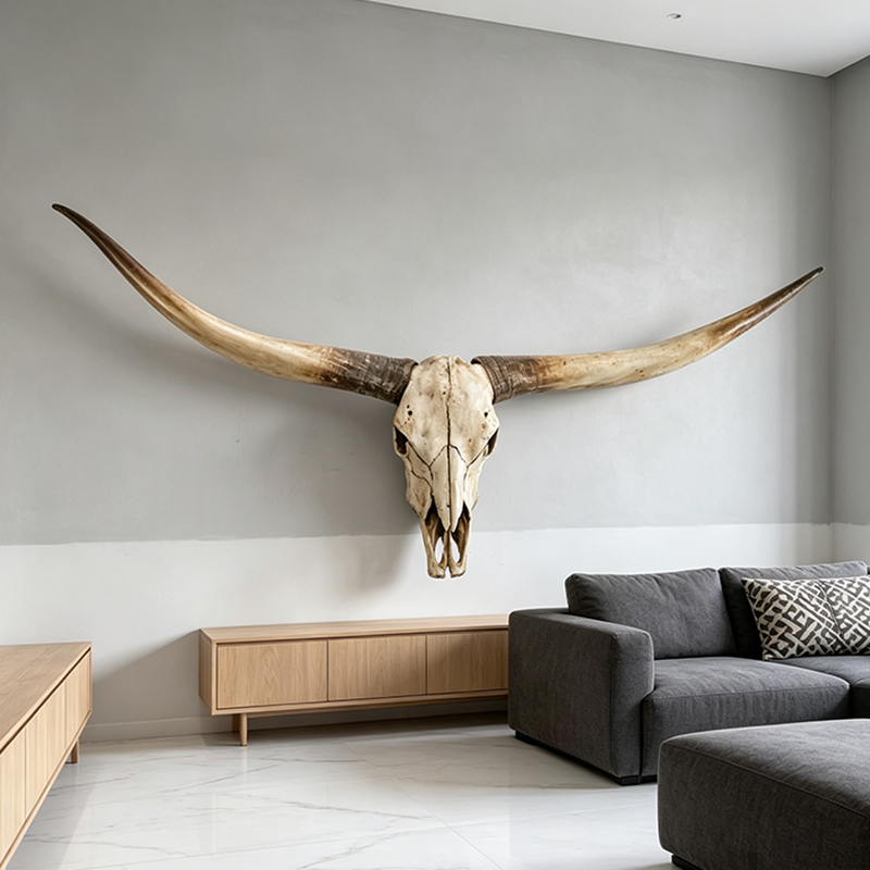 Large Resin Bull Head Statues  - Resin Art Hanging avaliação e preço
