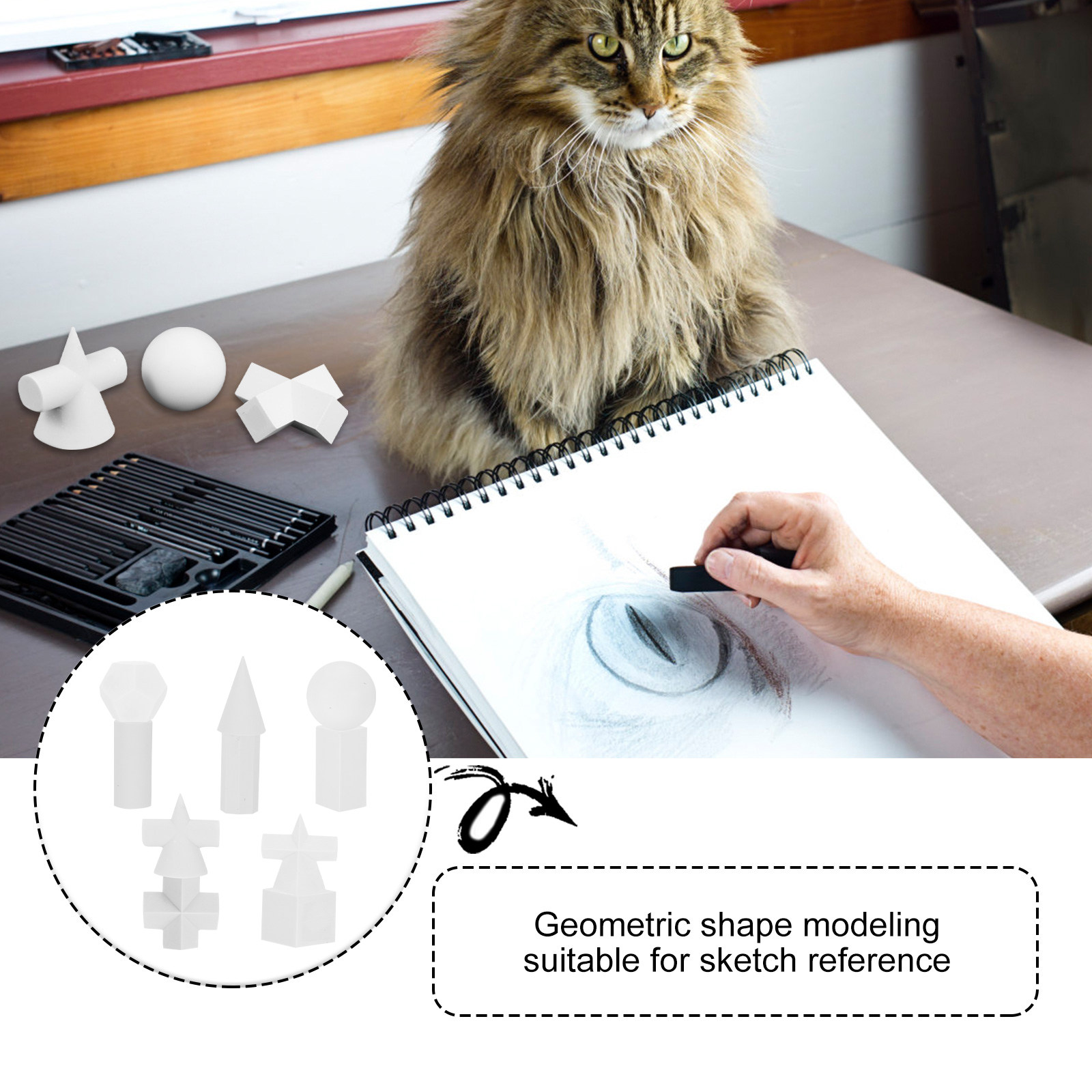 10Pcs Sketch Practice Resin Ge - Resin Art Learning avaliação e preço