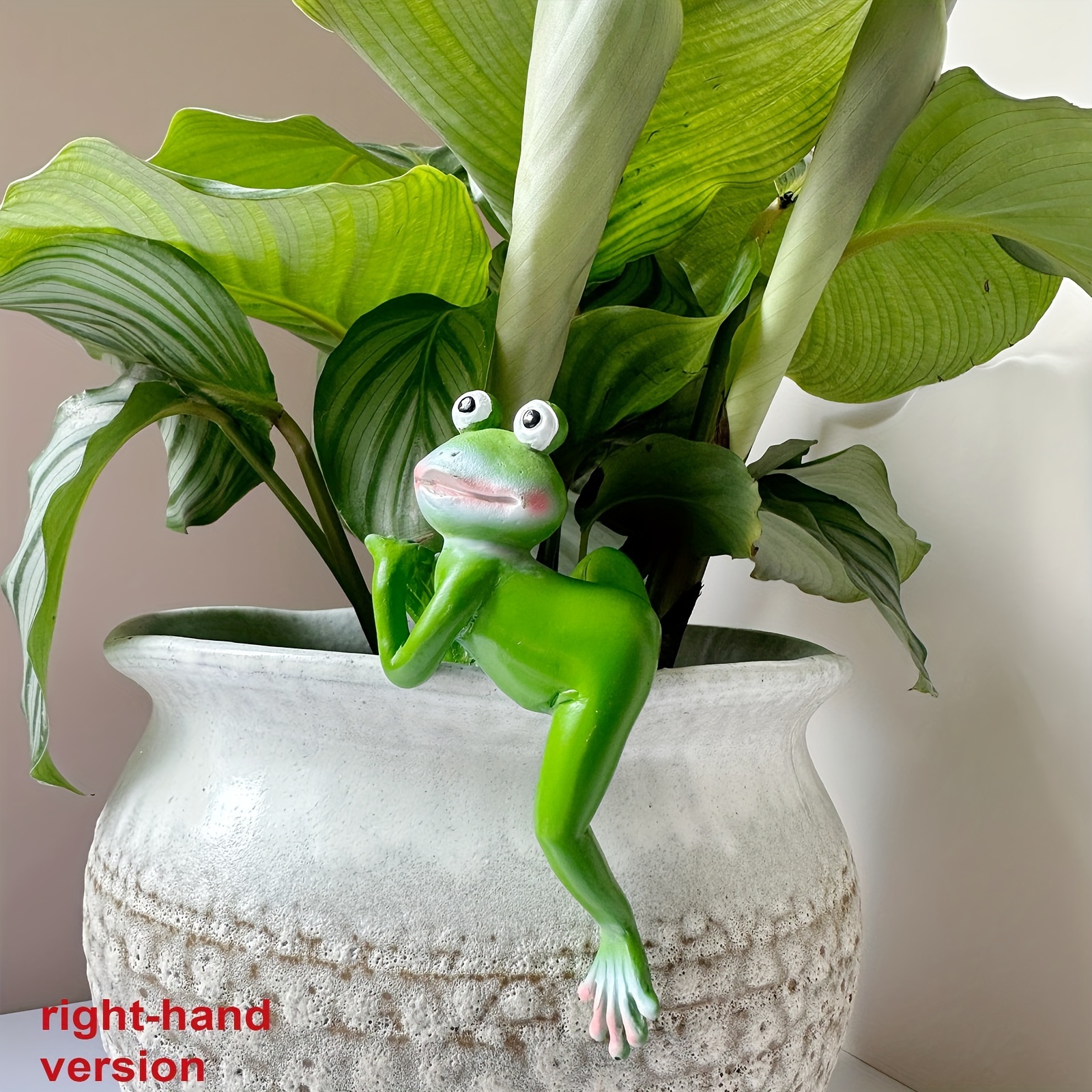 1Pc Cartoon Frog Statue, Resin - Resin Art Hanging avaliação e preço