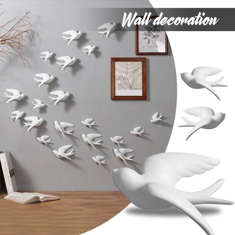 Creative Ceramic Birds Wall Ha - Resin Art Hanging avaliação e preço
