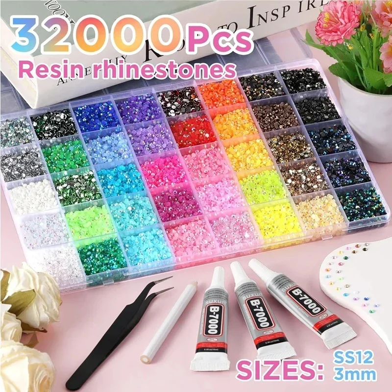 3mm Color Diy Resin Rhinestone - Resin Art For Photo Frame avaliação e preço