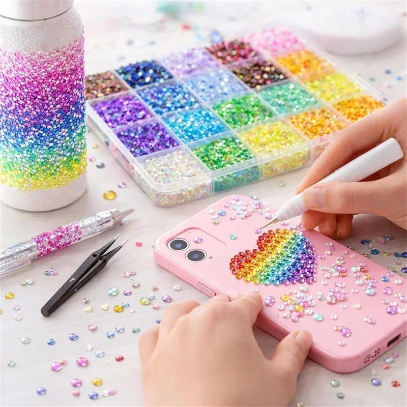 3mm Color Diy Resin Rhinestone - Resin Art For Photo Frame avaliação e preço