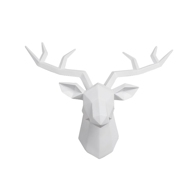 1PC Deer Head Sculpture Animal - Resin Art Hanging avaliação e preço