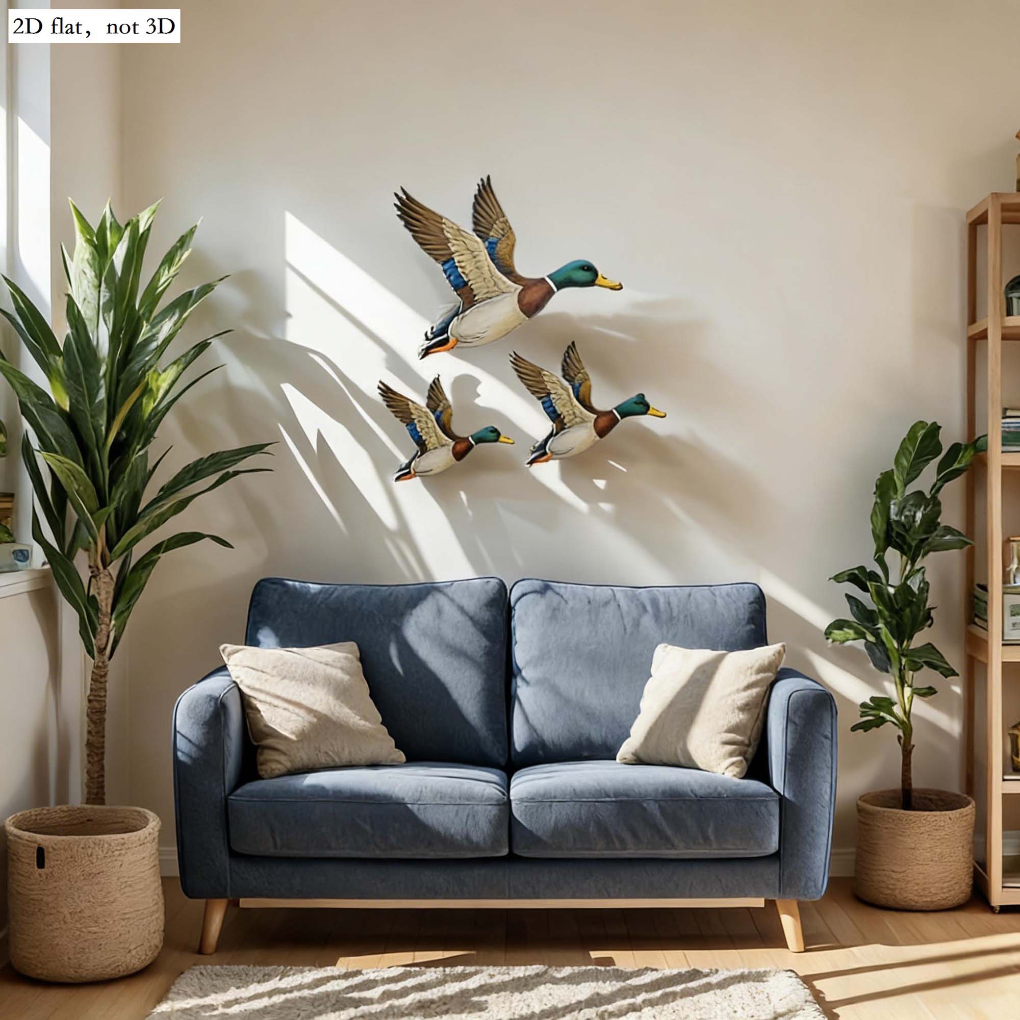 3Pcs Wild Duck Wall Arts Uniqu - Resin Art Hanging avaliação e preço