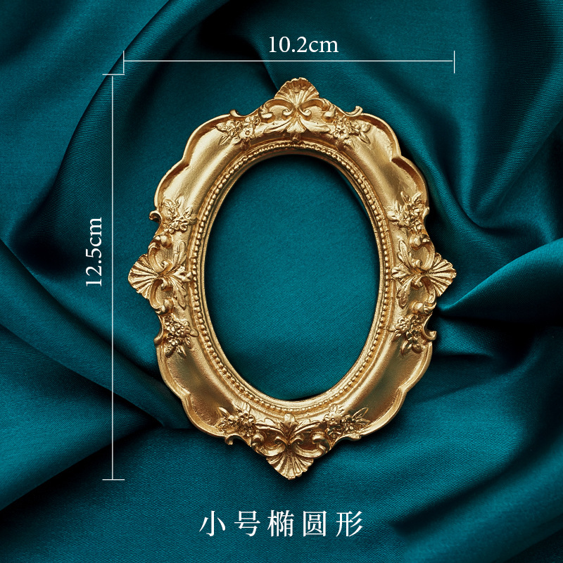 Golden Retro Photo Frame Nail  - Resin Art For Photo Frame avaliação e preço