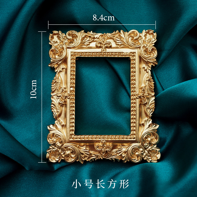 Golden Retro Photo Frame Nail  - Resin Art For Photo Frame avaliação e preço