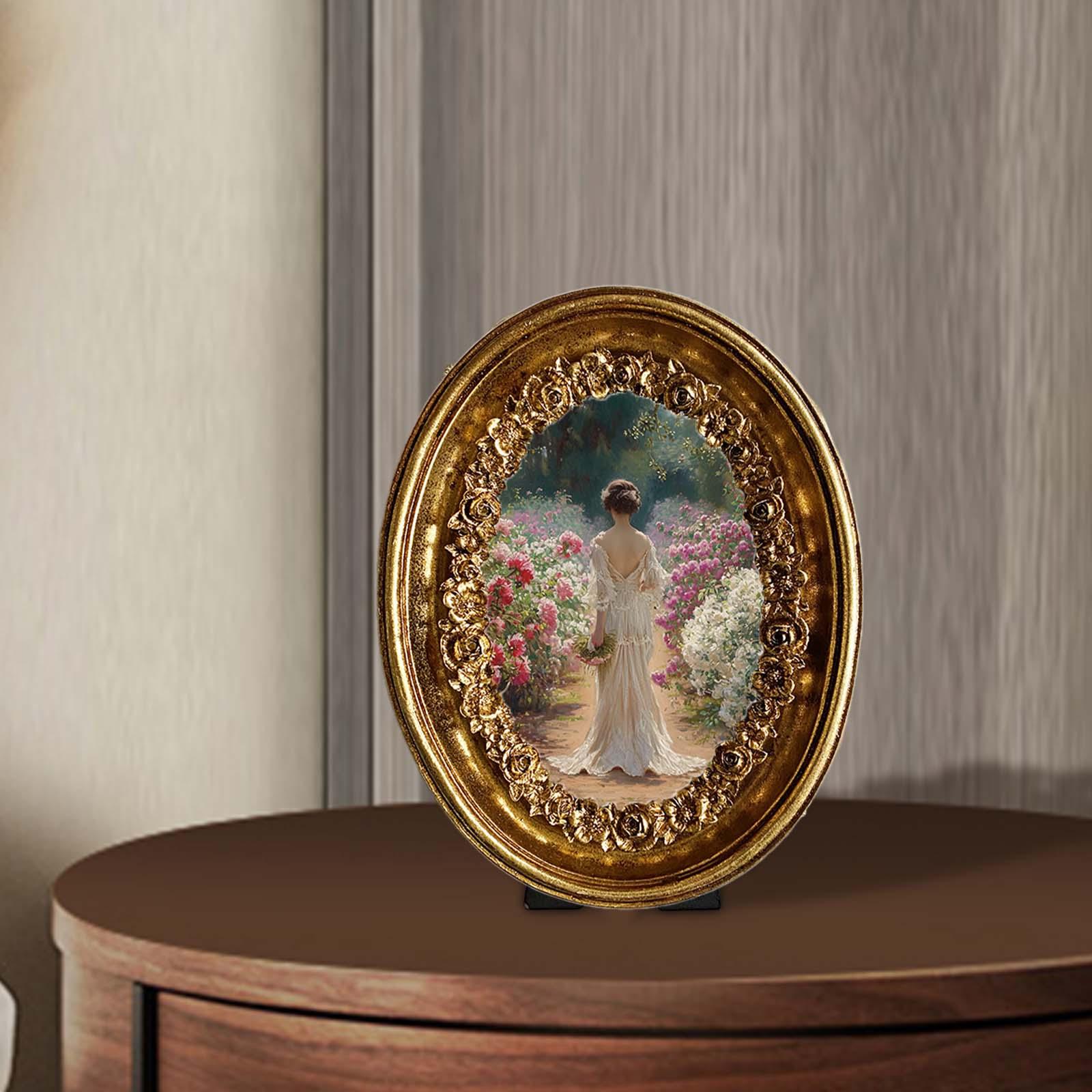 Vintage Oval Photo Frame 5.8x7 - Resin Art For Photo Frame avaliação e preço