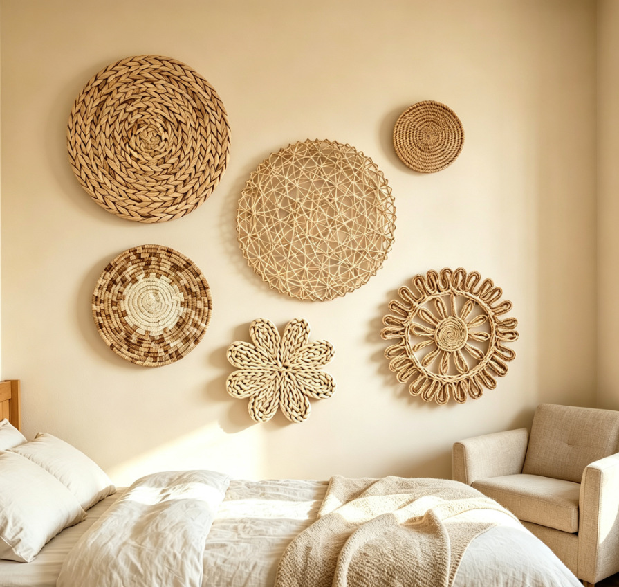 Boho Straw Wall Decor Grass We - Resin Art Hanging avaliação e preço