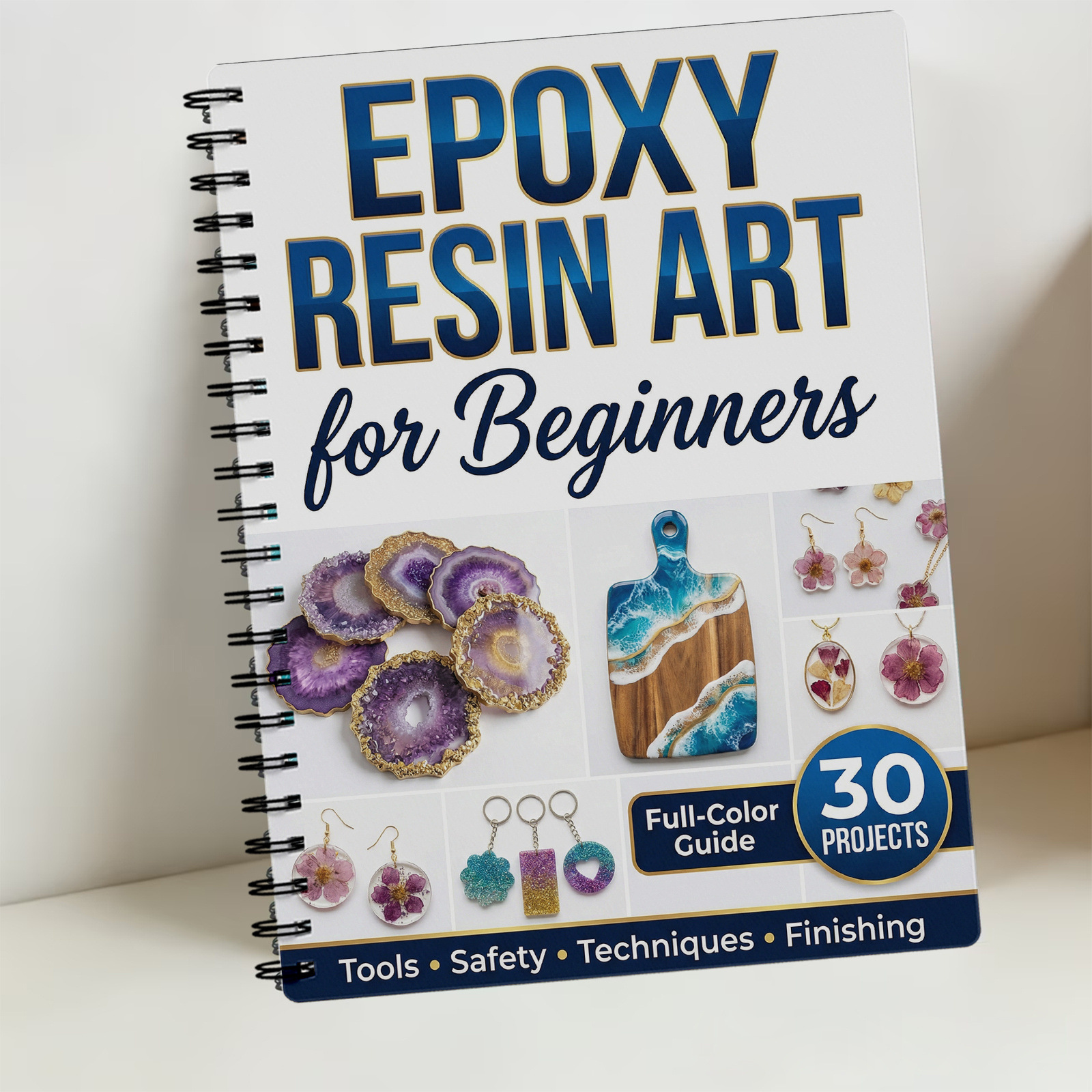 Epoxy Resin Art Book Guide Lea - Resin Art Learning avaliação e preço