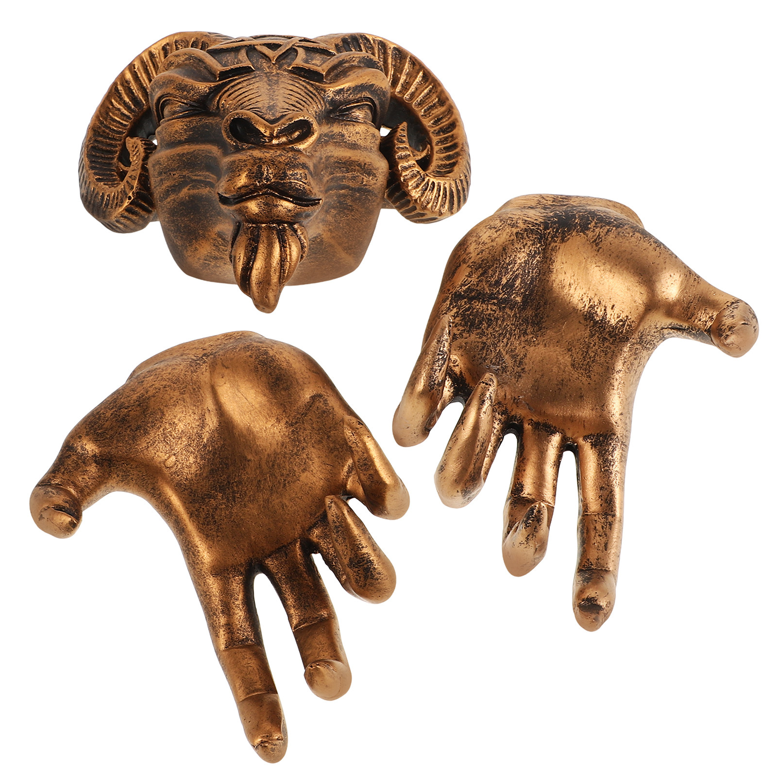 1Set Demon Goat Head Wall Hang - Resin Art Hanging avaliação e preço