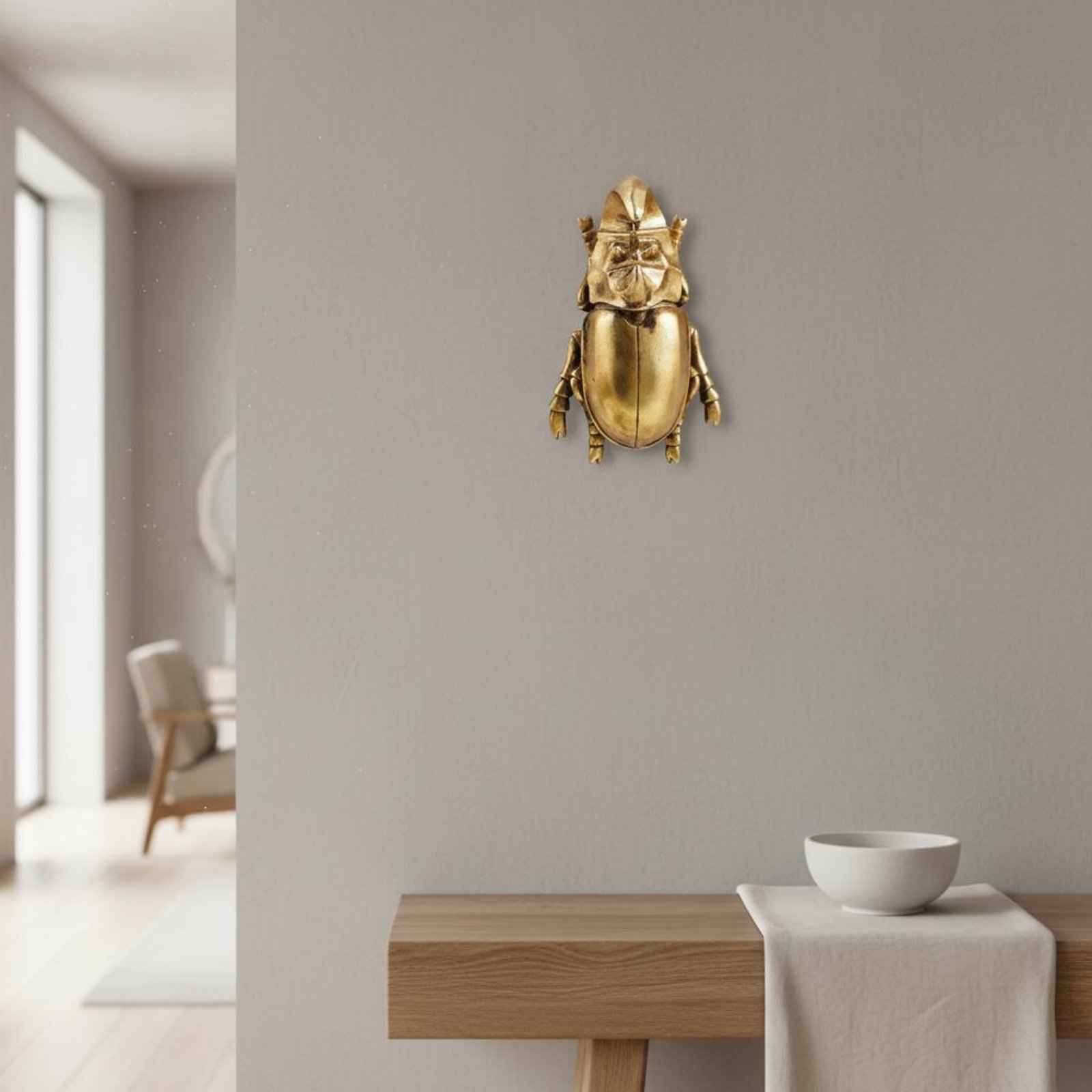 Rhinoceros Beetle Wall Hanging - Resin Art Hanging avaliação e preço