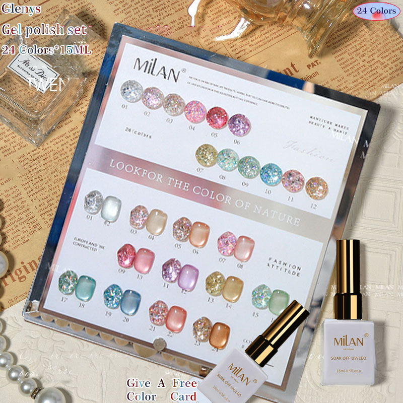 Glenys 24 color nail polish gl - Resin Art Learning avaliação e preço