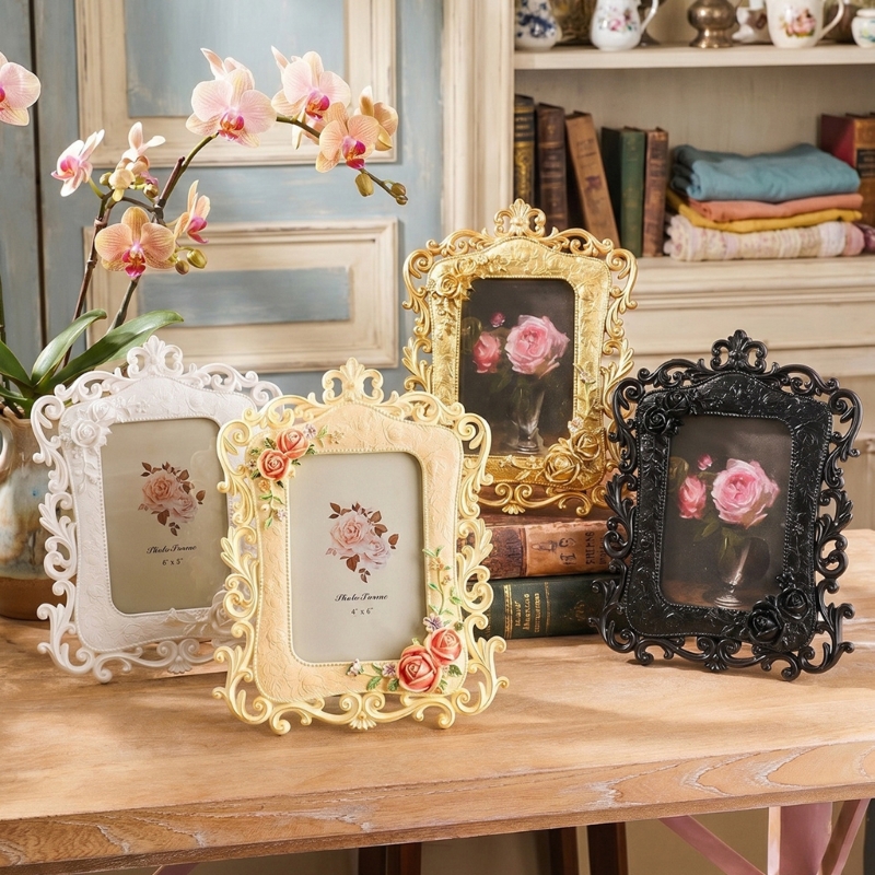 Retro Picture Frame,Mini Antiq - Resin Art For Photo Frame avaliação e preço