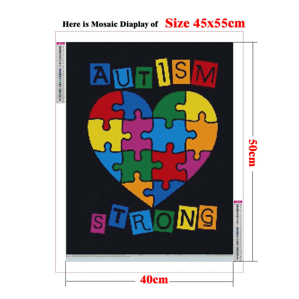 Autism Awareness Posters 5D Ad - Resin Art Quotes avaliação e preço